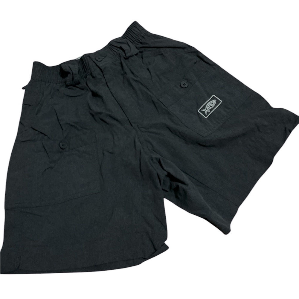 Aftco fishing shorts size 28 grey EUC nylon